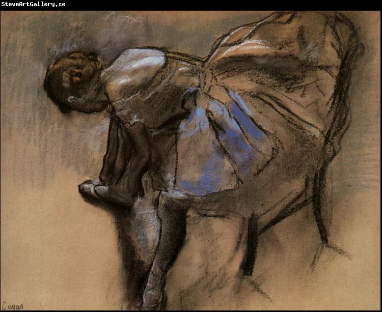 Edgar Degas Seated Dancer Tying her Slipper